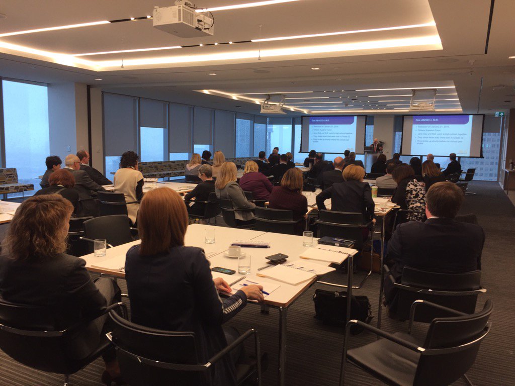 JanCampbell27's tweet photo. Engaged@CISOntario Heads at the annual BLG Law Symposium. Very relevant review of current educational legal issues. https://t.co/Qx094RMFKW