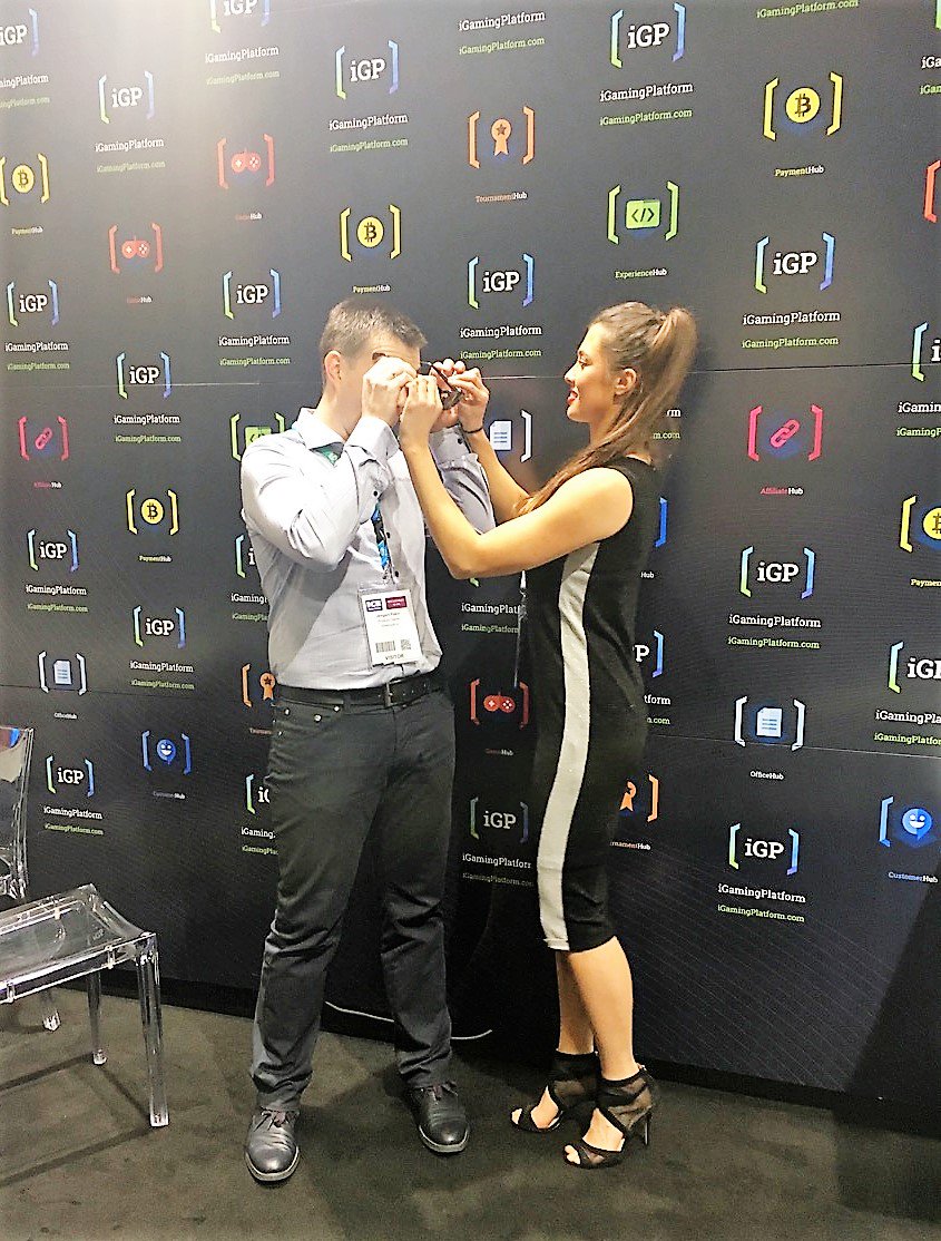 And here is our first day lucky winner. The <a href="/Snapchat/">Snapchat</a> <a href="/Spectacles/">Spectacles</a> go to Jevgeni Pakin.
iGamingPlatform.com #IceTotallyGaming