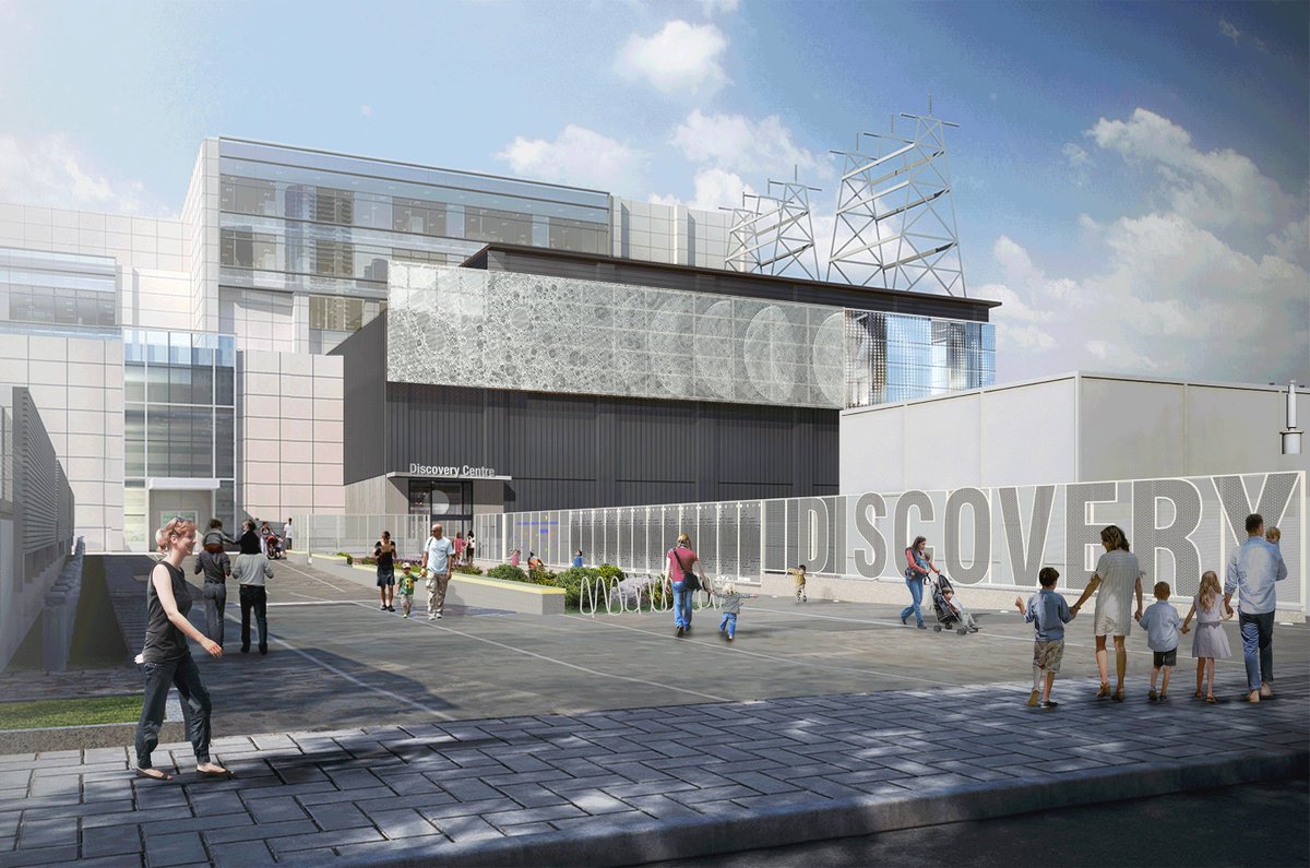 DiscoveryCntr's tweet photo. Can you #beelieve it?! Join us for #OpeningDay in our big, beautiful and brand spanking new Centre on February 12.  https://t.co/eUXdtraXok https://t.co/c3Zh2uAO0X