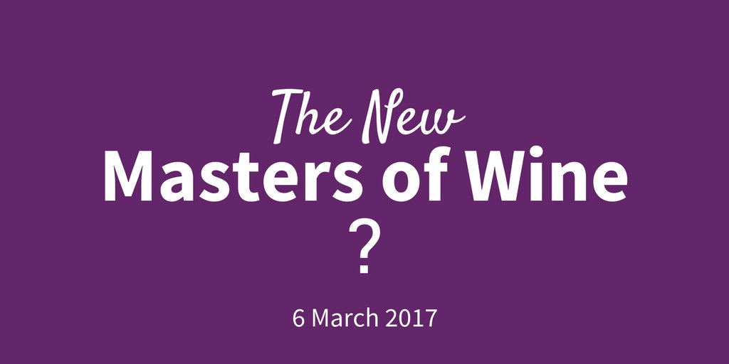 It only happens twice a year...and when it does it's oh so exciting! We'll be announcing the newest crop of #mastersofwine on 6 March!