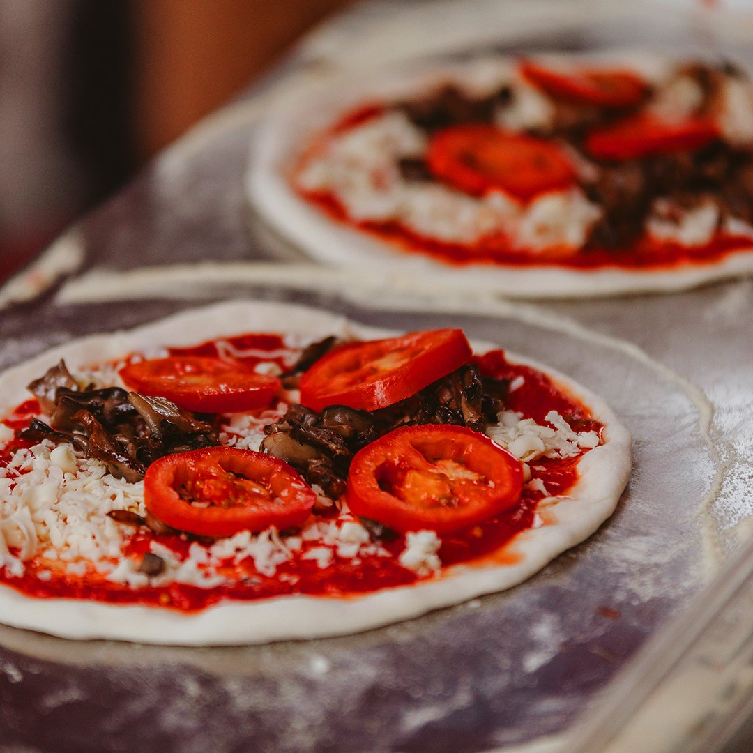 BevoPizza's tweet photo. A sneap peak into a beautiful and creative process! #BevoPizza #ExpOldMtl #MtlMoments https://t.co/KUqCTRYoHn
