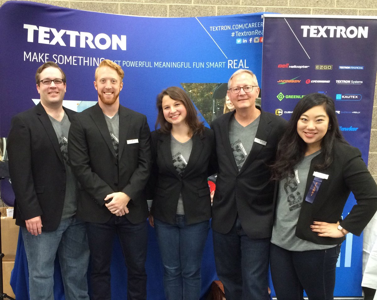 Textron's tweet photo. Back at @Illinois_Alma today for the @ECSillinois Spring Career Fair. Looking forward to connecting with our future engineers! #textronreal https://t.co/TMQx43DQma