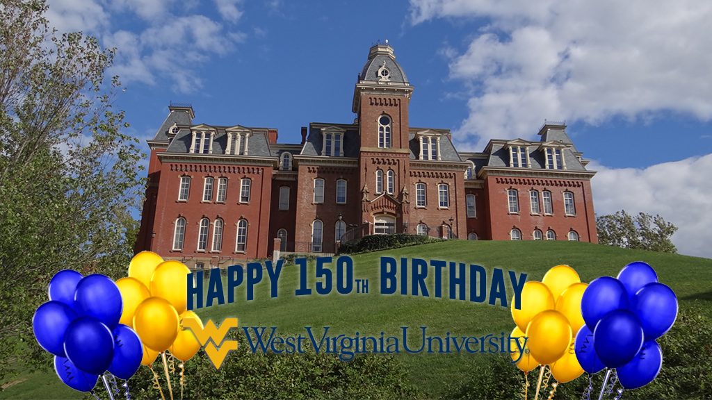 WVUMANIACS's tweet photo. Happy Birthday, WVU! Here's to many more #LetsGo https://t.co/2AYzsCOOu1