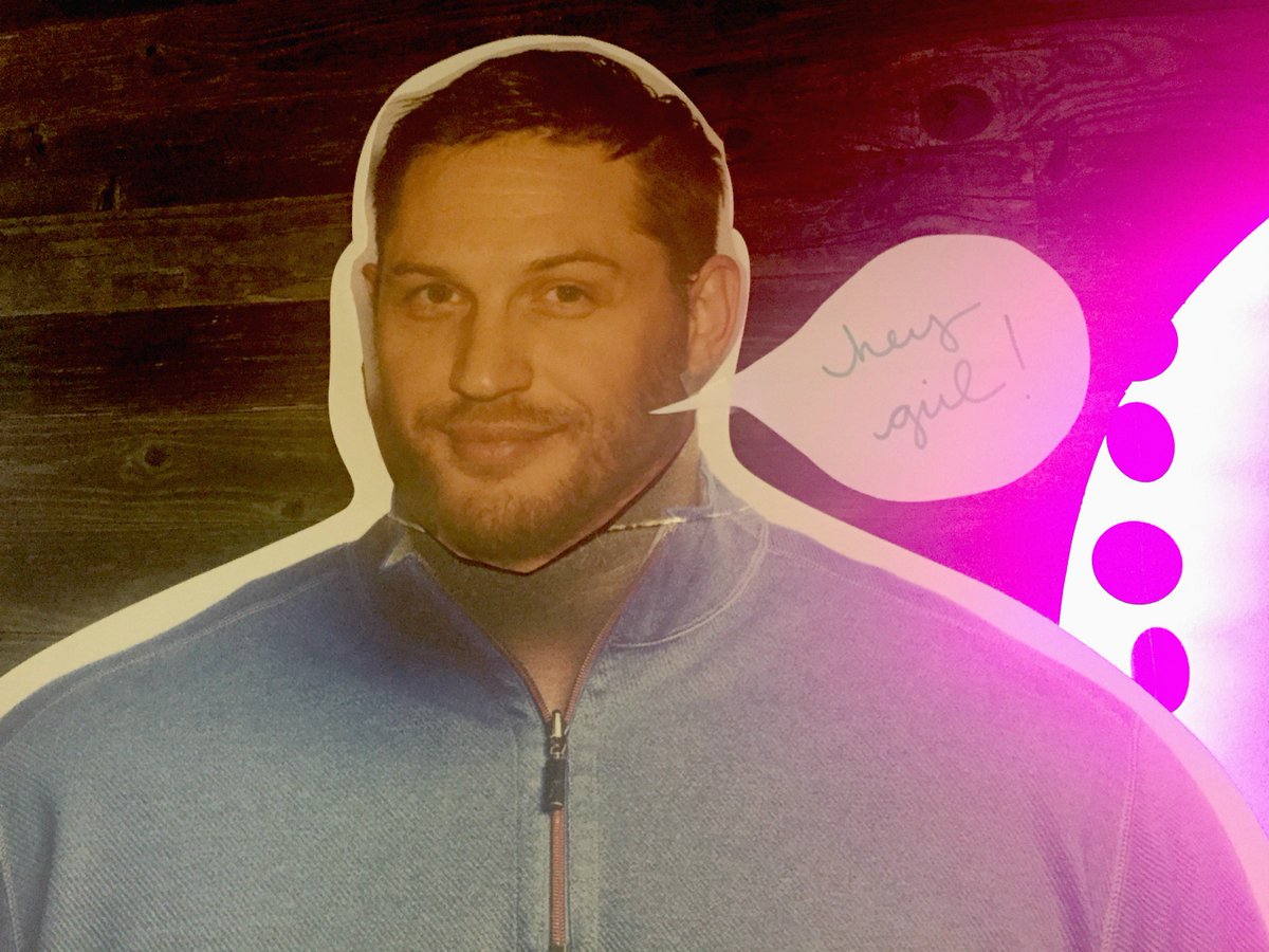 .<a href="/TheEllenShow/">The Ellen Show</a>! Drop by our penthouse office in downtown Austin! Join us for a drink on our patio &amp; enjoy the view. Plus, #TomHardy's here.