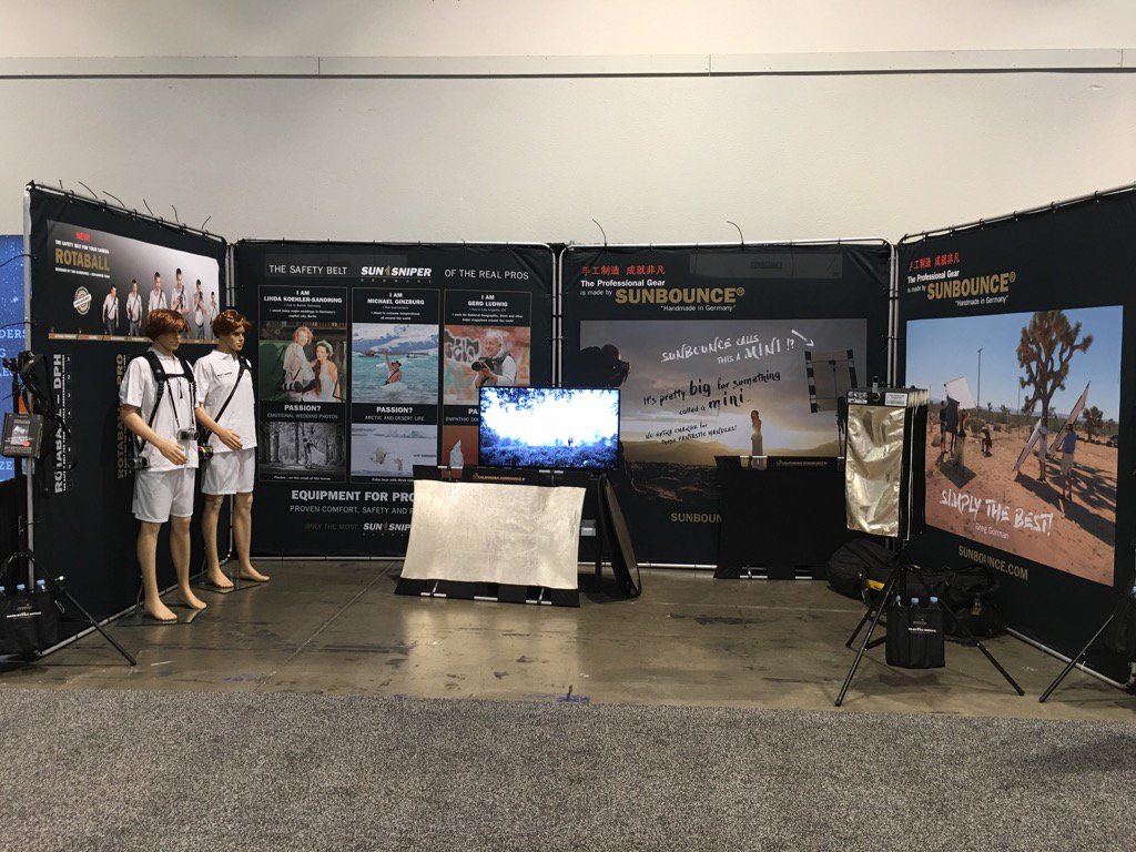 Booth ready. Looking forward meeting you. @calisunbounce <a href="/RFWPPI/">RF+WPPI</a>