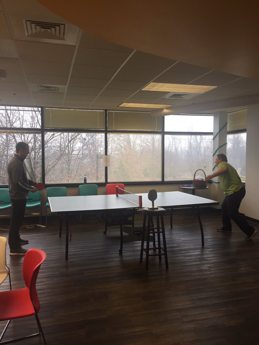BridgeRecruitsU's tweet photo. We take our ping pong very seriously here. #EmployeeEngagement #WorkHardPlayPingPong @WPDynamics https://t.co/0nedoPgzWi