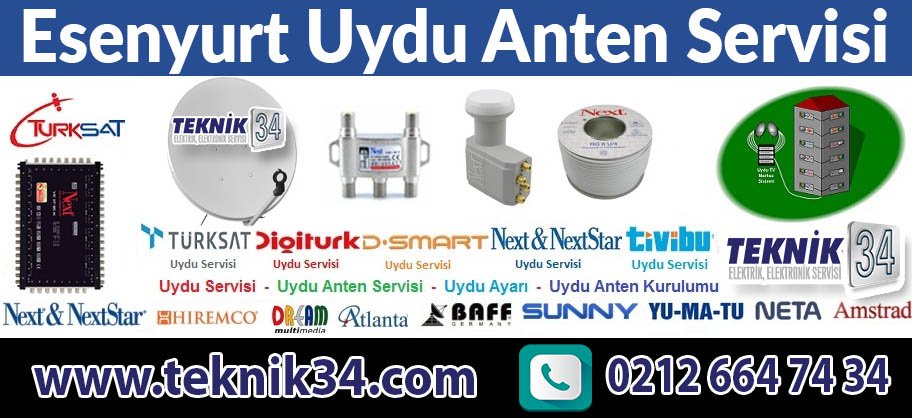 Esenyurt Uydu Anten Tamiri süreçlerinizi profeyonelce yönetip sizlere kaliteli yayınınıza kavuşturuyoruz. #esenyurt teknik34.com/esenyurt-uydu-…