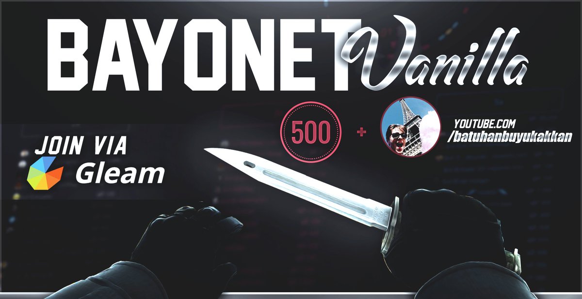 500Casino's tweet photo. https://t.co/WQdVBGKZUR's Bayonet Vanilla Giveaway featuring @batuakkan! RT + Follow @CSGO500 @batuakkan! Enter: https://t.co/JbhQGIG4bD https://t.co/hQWWbOBY3T