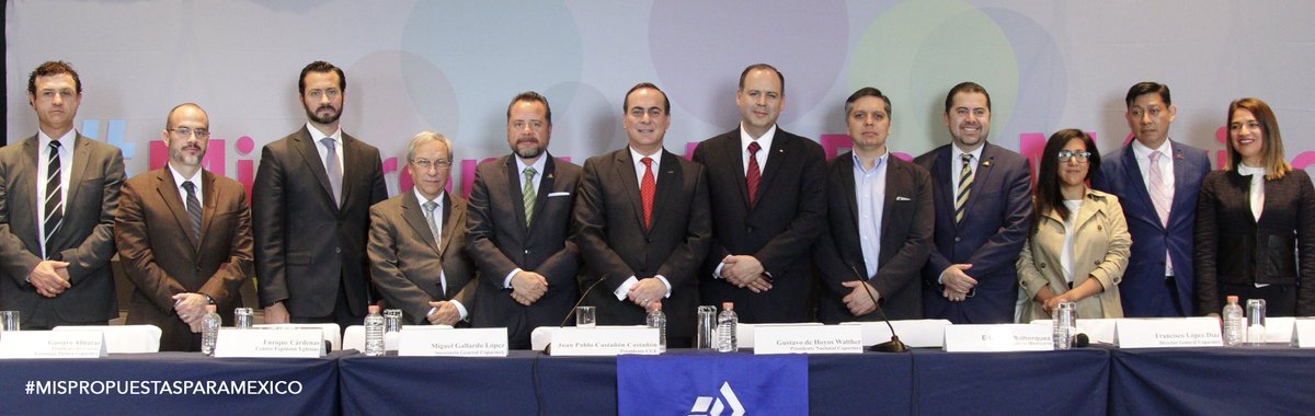 Coparmex's tweet photo. En #RuedaDePrensa presentamos 517 propuestas ciudadanas para un mejor país 🇲🇽. Conócelas en https://t.co/XorAGgsyaI #MisPropuestasParaMexico https://t.co/XqxpJ6Oycc