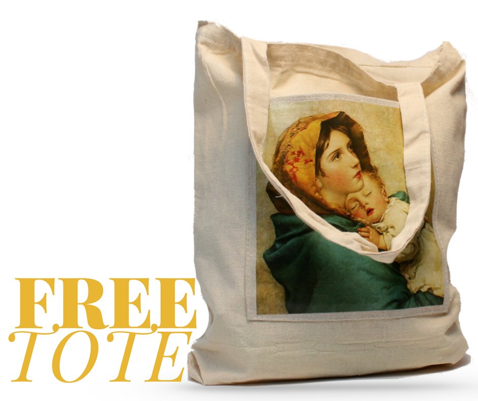 catholic_box's tweet photo. Included with all orders over $30!! Today only because it's #totetuesday https://t.co/Mf1ei9cyQo
