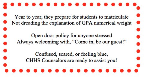 sherrell_lander's tweet photo. @chhscounseling
Thank you, Counselors!
#chhscounselorsrock #chpantherpride https://t.co/xh0ends2Eo