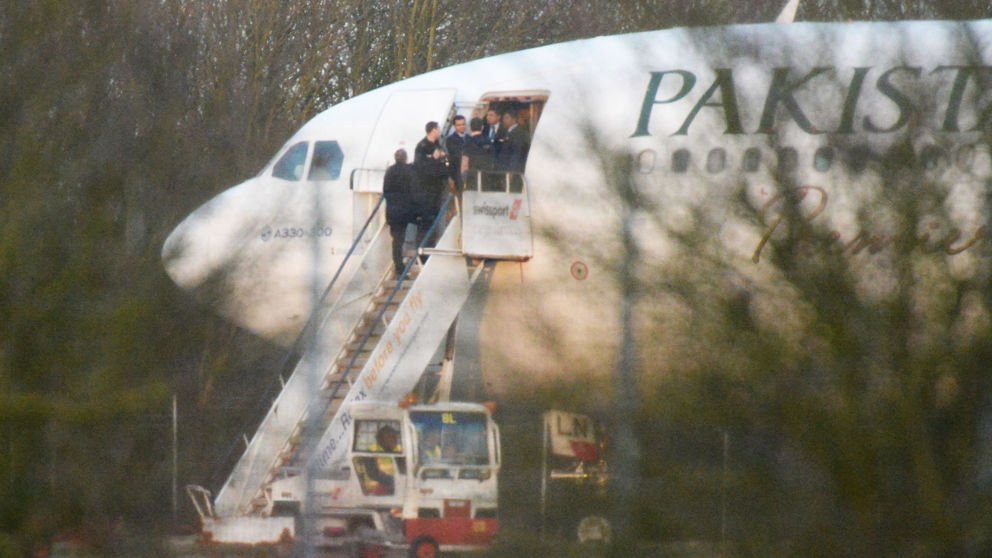 RAF Fighter jets scrambled to escort Pakistani aircraft to Stansted