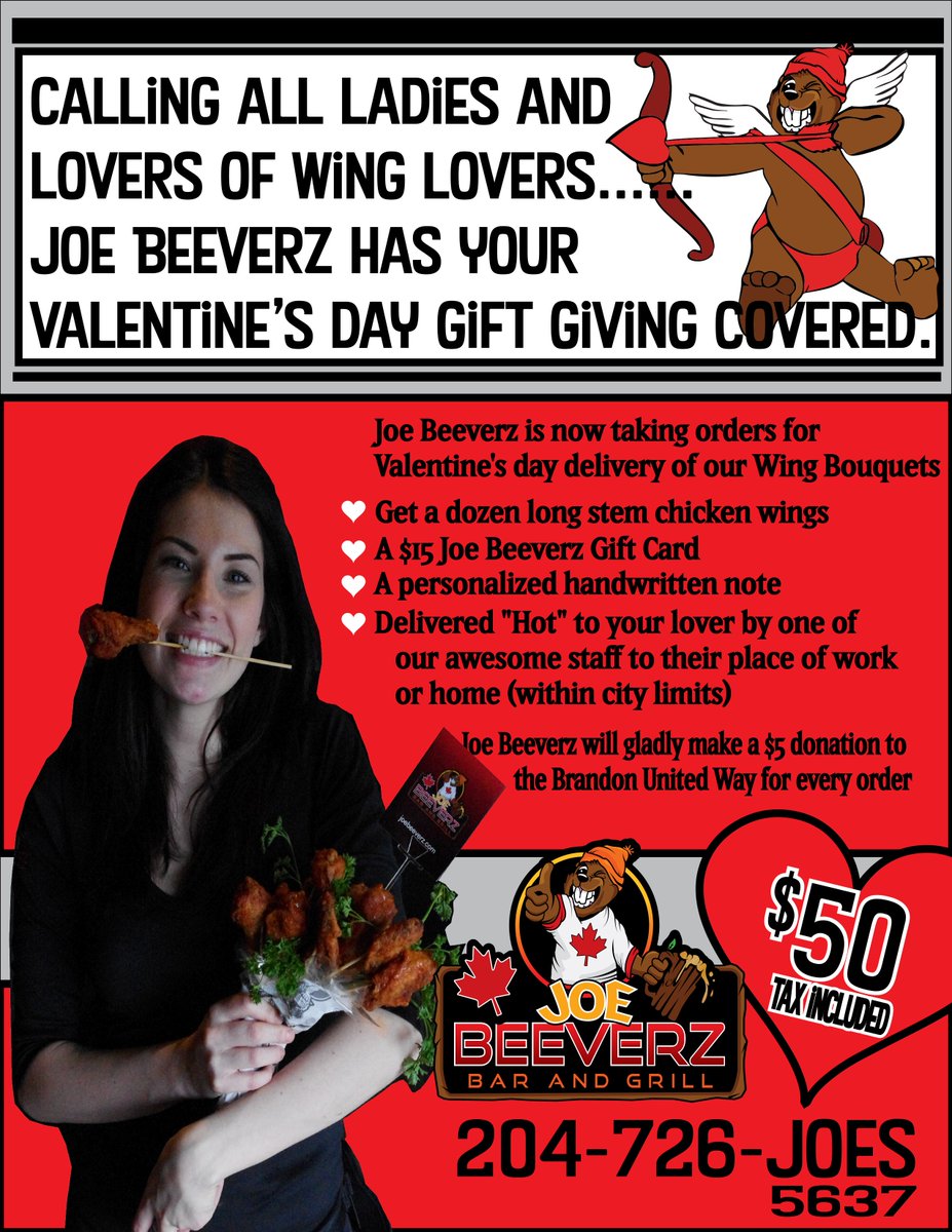 Joebeeverz's tweet photo. Joe Beeverz is here for you ladies.. get you wing loving man a beautiful bouquet of chicken wings delivered from @Joebeeverz 
#easyshopping https://t.co/LKelxyNzsN
