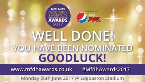 mfdhawards's tweet photo. Well done @HdV_Birmingham #SpaDuVin you have been nominated 'Best Spa' @MfdhAwards #Goodluck see you on the 26.06.17 @edgbaston https://t.co/PjHrDOOjhY