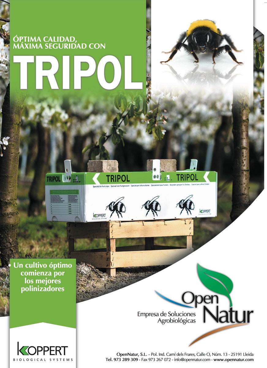 KOPPERT_ES's tweet photo. La #polinizacion natural en #almendro se llama #TRIPOL. https://t.co/7Go7sNURg2