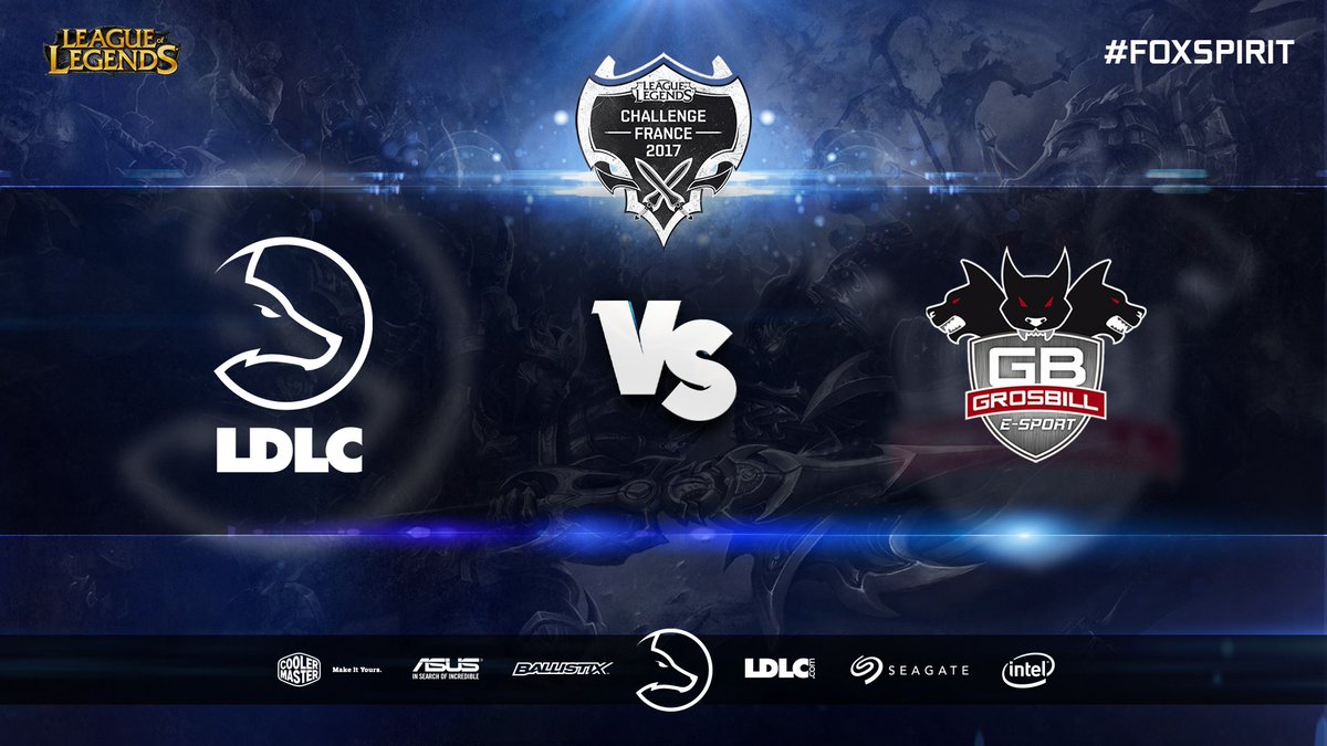 LDLC_OL's tweet photo. [#LoL] Ce soir 20h30 on encourage nos joueurs face à @Grosbill_Esport en #CFLOL17 ! #FoxSpirit

LIVE : https://t.co/RHKxCJUfYP https://t.co/mUdeE9Lasi