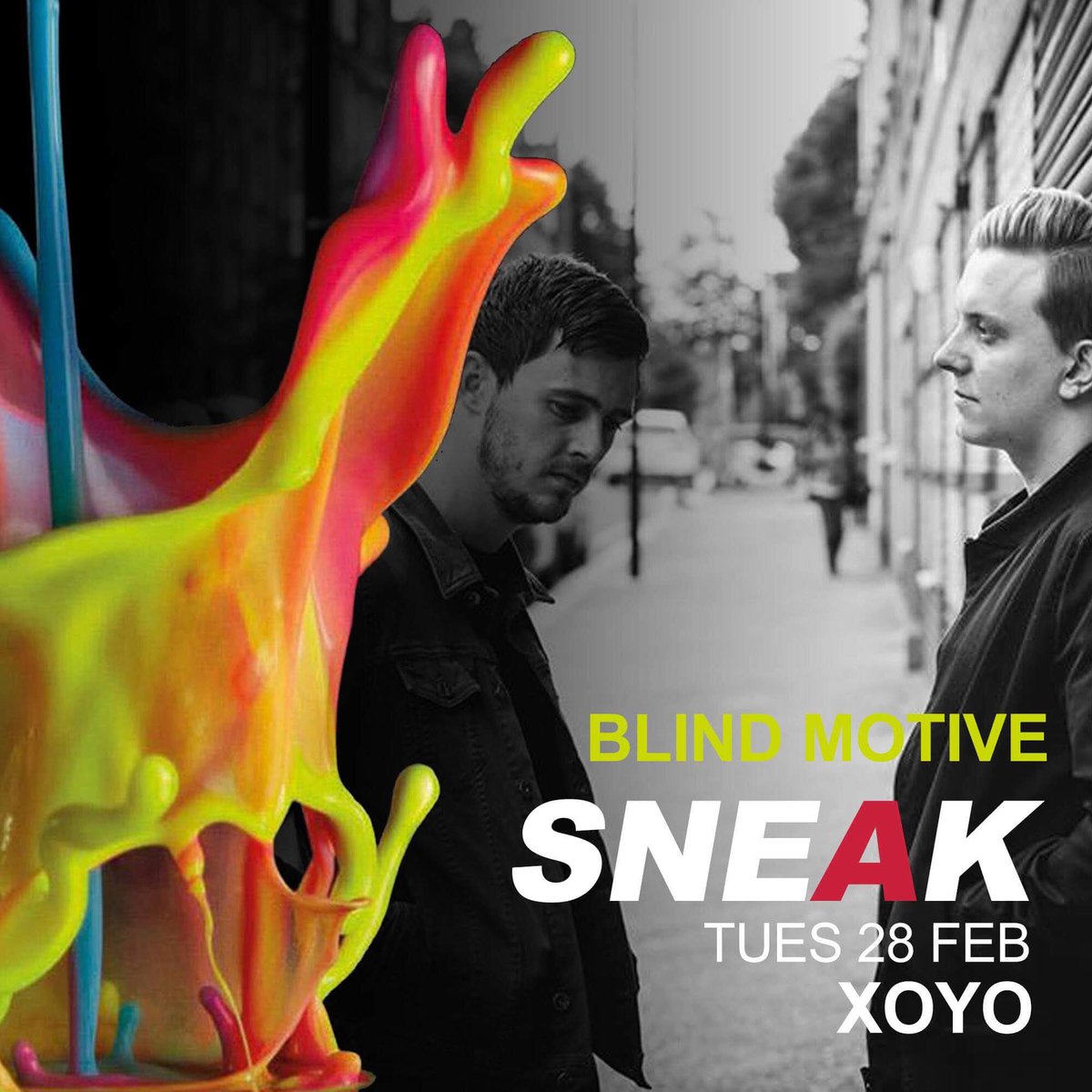 OurBlindMotive's tweet photo. Just announced; Blind Motive @SneakWSN @XOYO_London 28/02/17 #Techno https://t.co/nyyOBETEEb