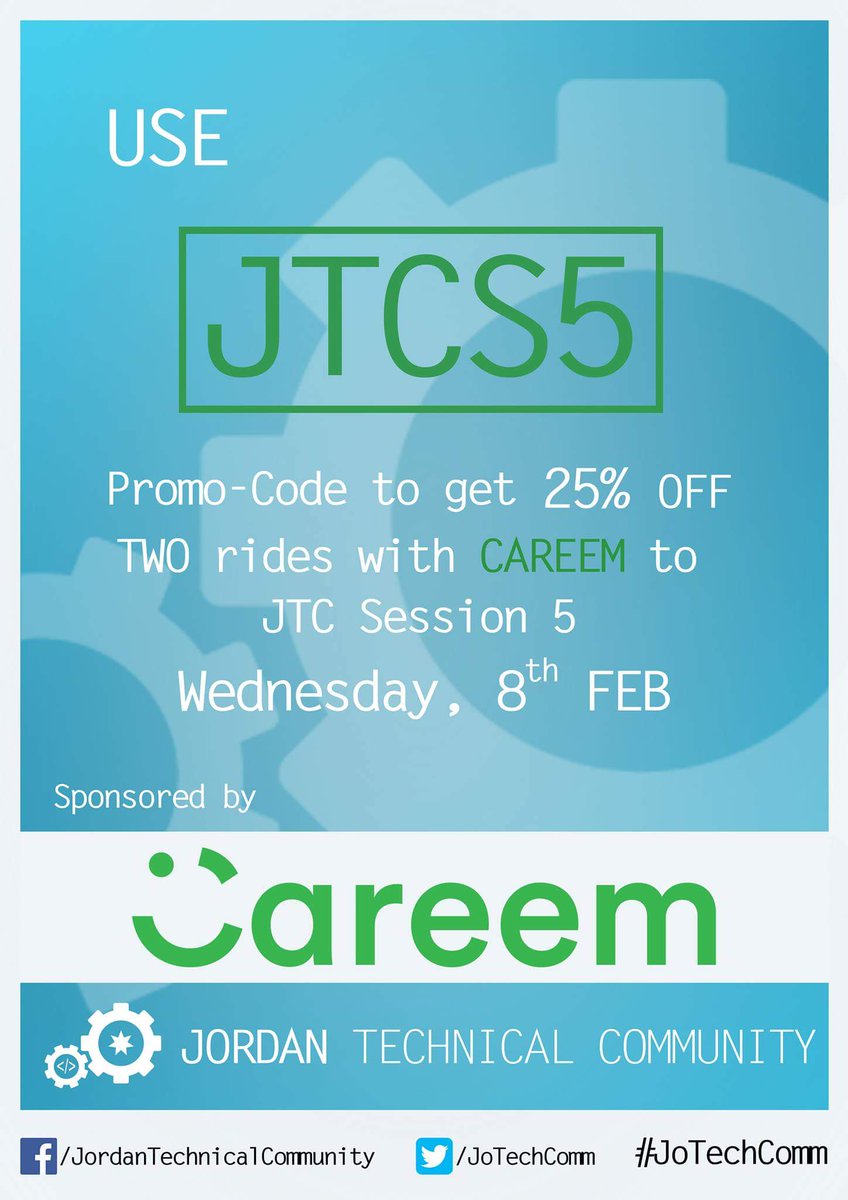 rabdilhadi's tweet photo. Dear JTCers  
We're looking forward to seeing you all tomorrow at 6 pm at #TheTankJo  &amp; in partnership w @CareemJOR #JTC #JoTechComm https://t.co/jxEQH0GzUT