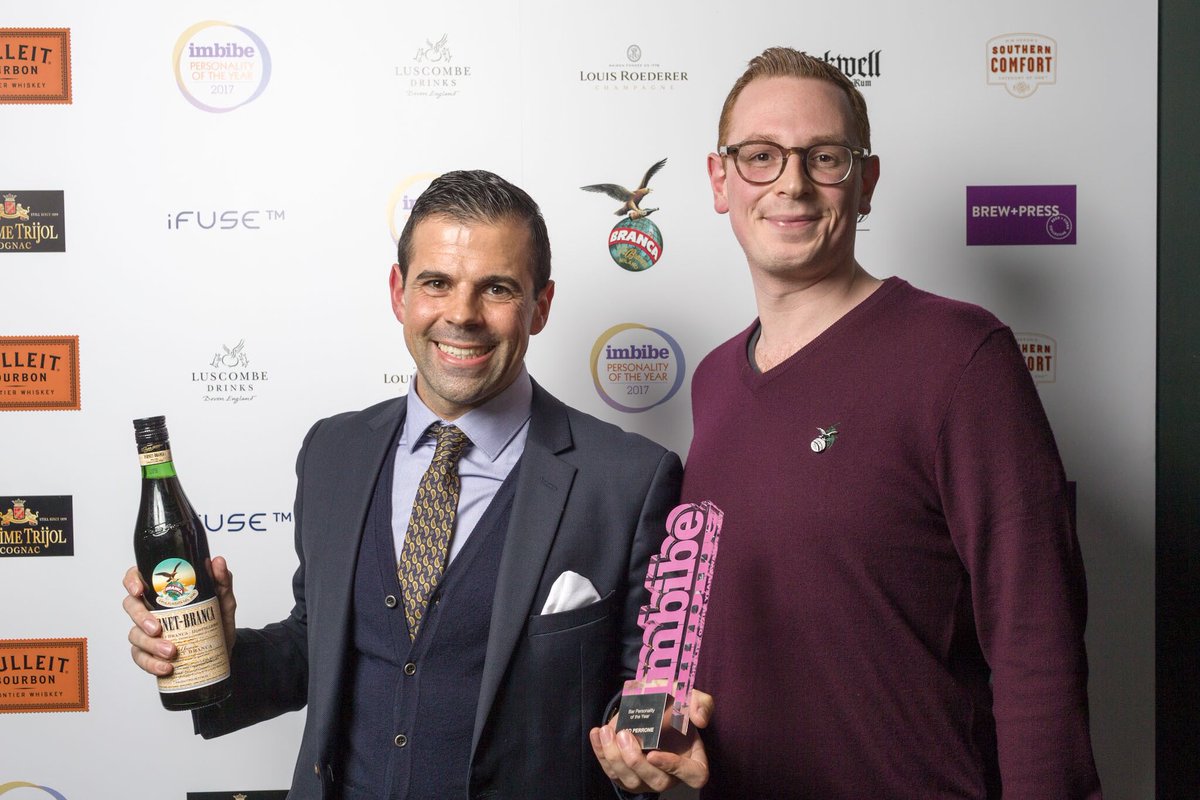 BCB_London's tweet image. A worthy winner: @ago_perrone is crowned Imbibe Bar Personality of the Year with @FernetBranca #ImbibePOTY