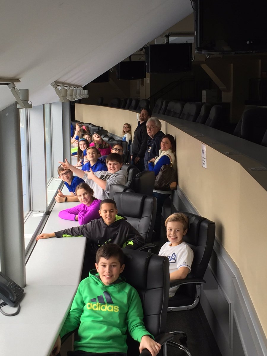 Corinth 5th Graders in the Royals Press Box 2017!