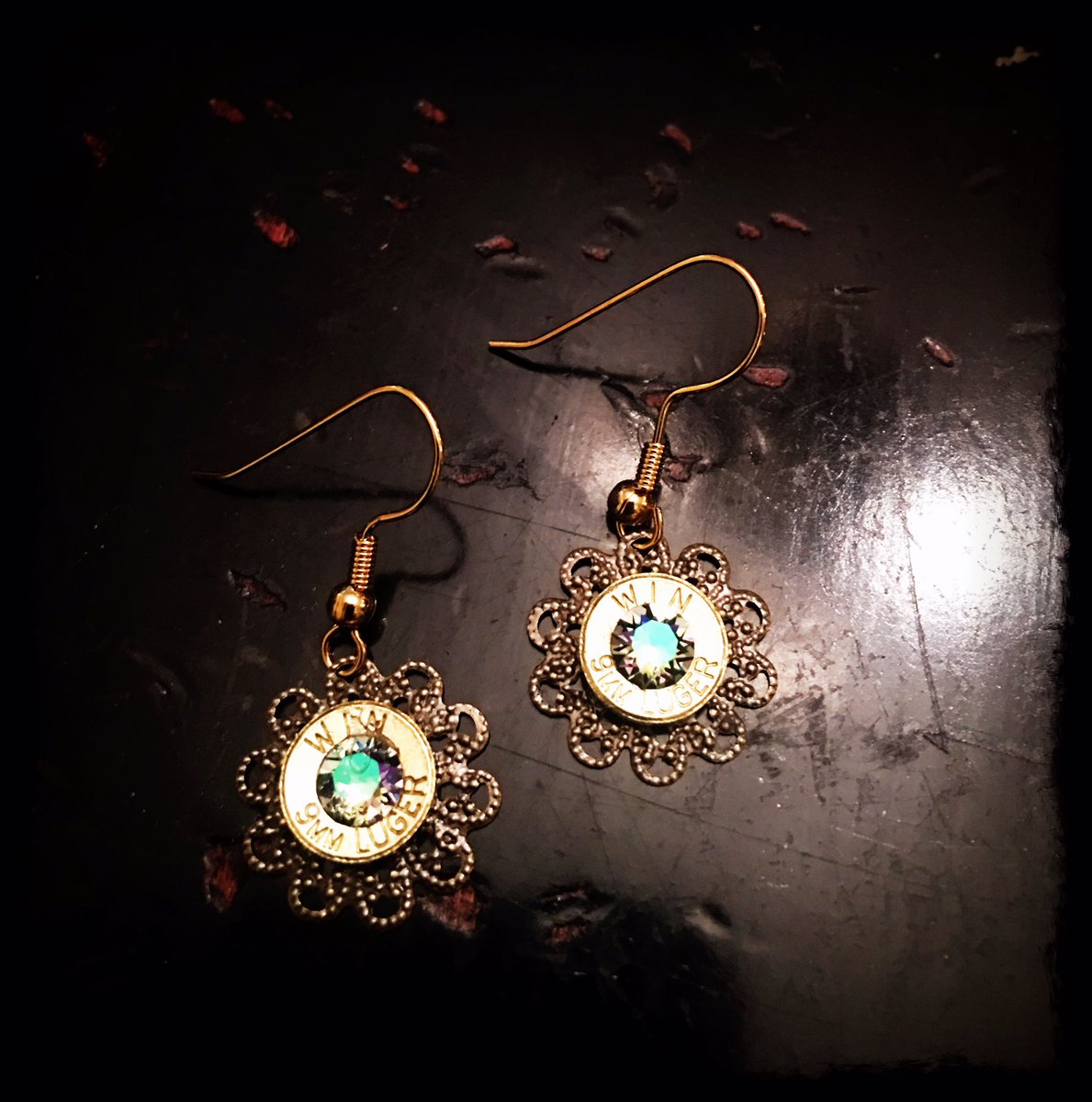 New 9mm drops! #bellesandbombshells #bulletjewelry #2A