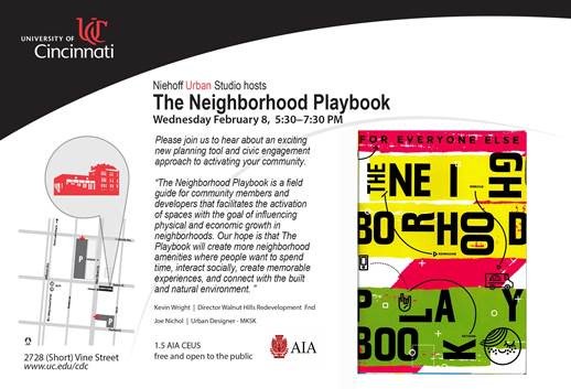 UcNiehoffStudio's tweet photo. Neighborhood Playbook at the Niehoff Studio
Neighborhood Playbook
Wednesday, February 8- 5:30-7:00 pm. 
Free and open to the Public. https://t.co/ObkONtH7me