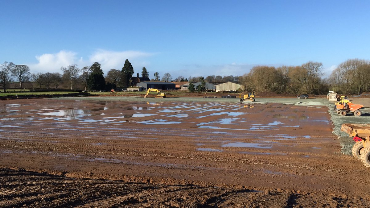 dcgroundtec's tweet photo. Last section  of 25000m2 soil stabilising in Shropshire . Nice to finally see some sun https://t.co/hFUBwdZTv8