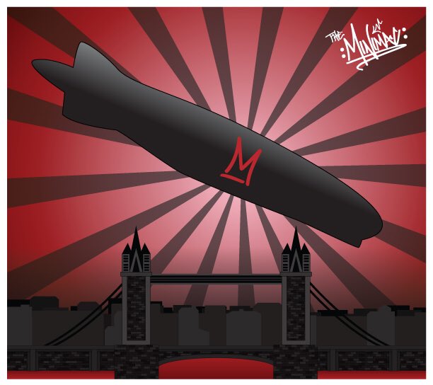 MiniMacInk's tweet image. The #zeppelin #stickers are finally done after months of work. #graffiti #streetart