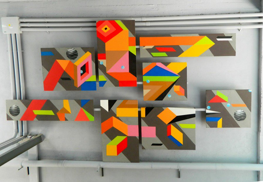 UrbaniteWebzine's tweet photo. "Constructivism" by #Samelgreco #art #contemporaryart https://t.co/1ymwyvaDHU
