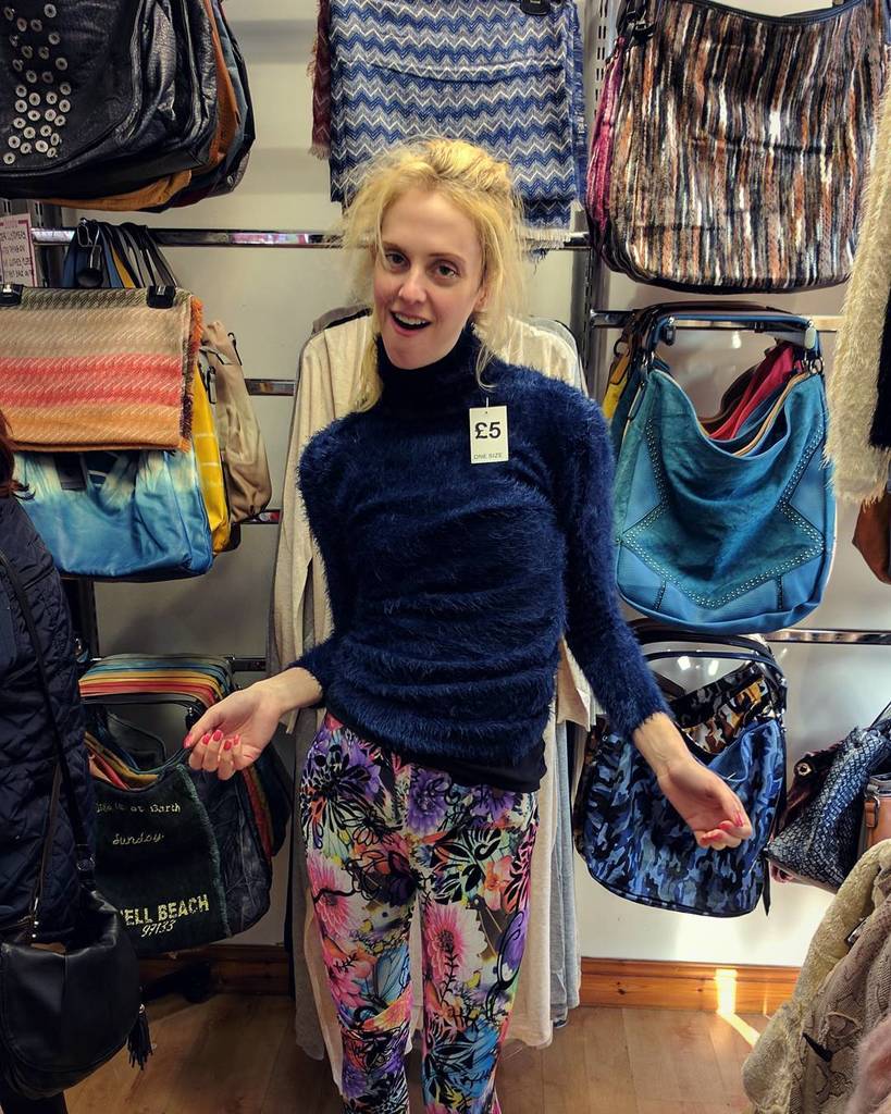 chriswickett's tweet photo. Shopping for Barbara's new costume. We're turning her into a 'fashion icon'. Shooting Friday #sunsetdreams https://t.co/HfDwpDCxQZ