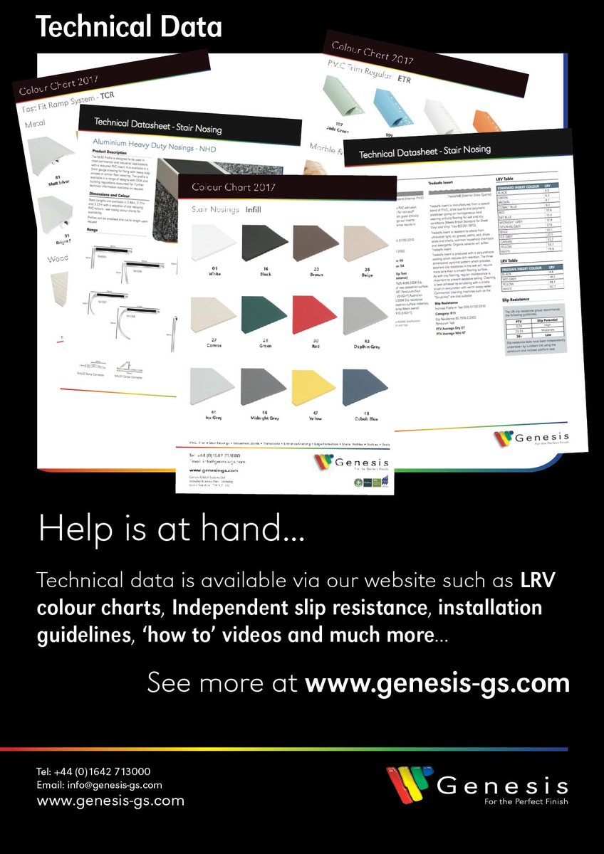 GenesisAPS's tweet photo. We have #TechnicalData, LRV #ColourCharts, #Datasheets, #InstallInstructions and much more available to you...
https://t.co/CkCZNnN2cA https://t.co/6gyIcFcWds