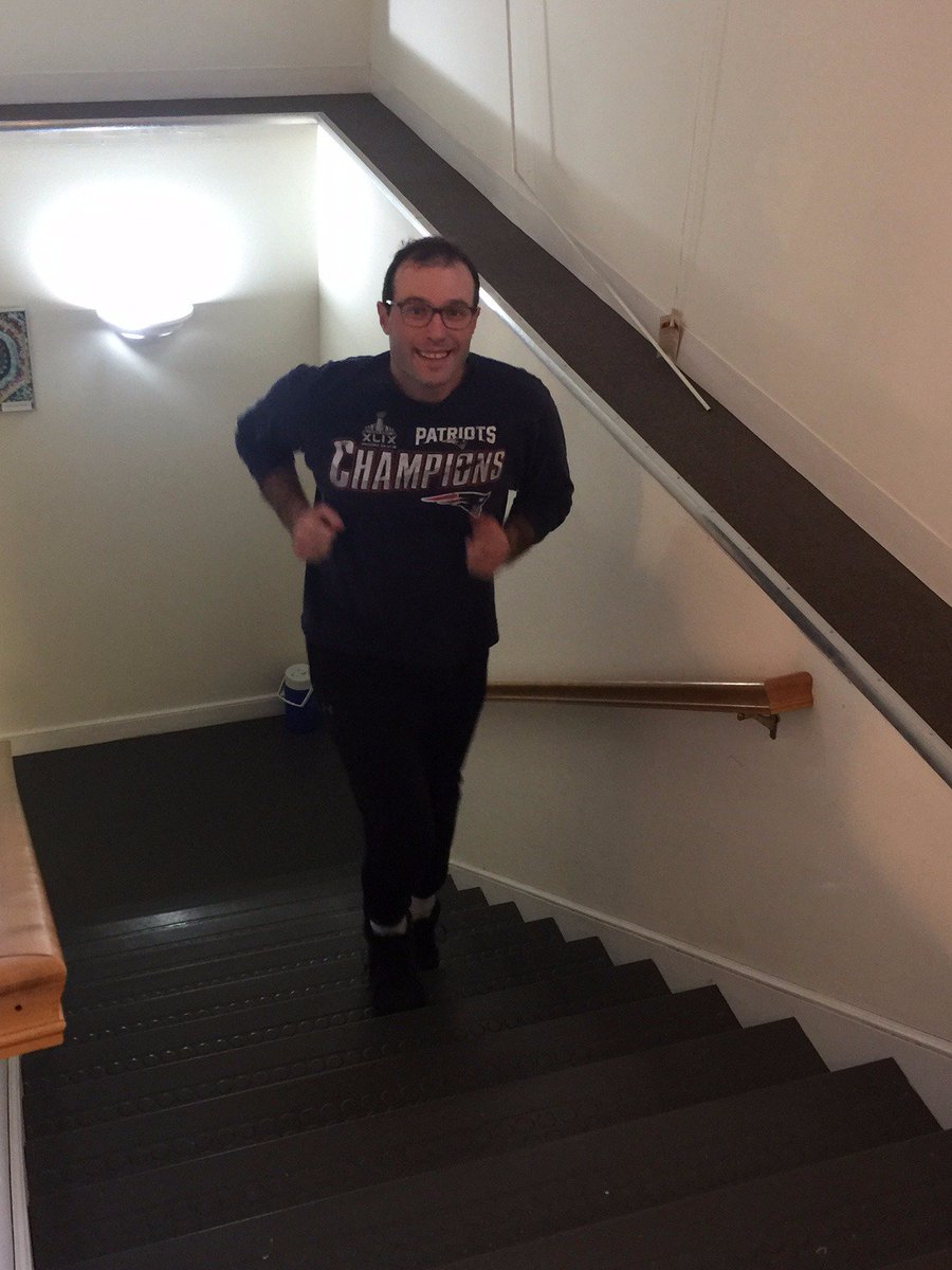 LIFEcapecod's tweet photo. Climb to the Top Boston 2017 training
Running the stairs with a SMILE!
#ms #bostonclimb #MSsociety https://t.co/kqE3ZycyYN
