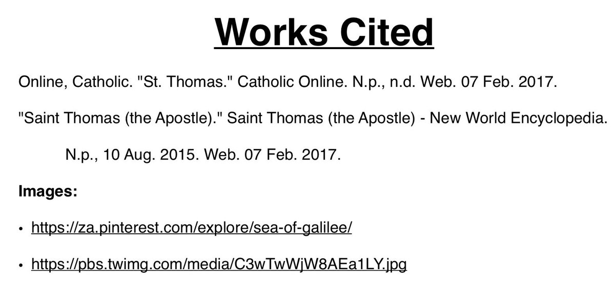 ThomasTheApost1's tweet photo. #workscited #sources https://t.co/x53gEy9kny