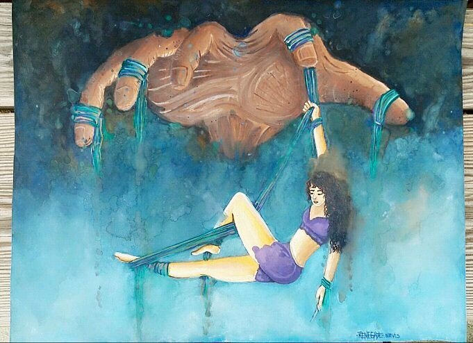 renegade_sn's tweet photo. "Espectacular" 24" x 18" Watercolor Renegade
#Espectacular #CutLoose #Puppeteer #PlayingGames #WithStyleAndGrace #Watercolor #AerialSilks https://t.co/daUXcn29ST