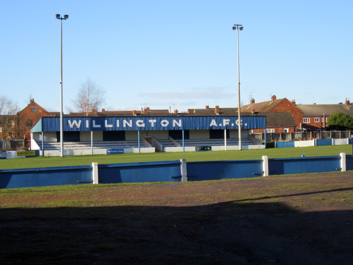 davidone711's tweet photo. Hall Lane , home of AFC Willington @WillingtonAFC @Towlawtown @theofficialnl @NonLeagueCrowd @Groundhopping1 @StadiumHoppers https://t.co/nbP5IQ9cek
