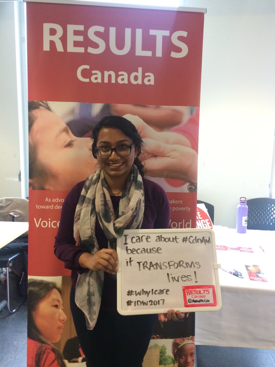 ResultsCda's tweet photo. "I care about #CdnAid because it transforms lives" -@avzcfs #whyIcare #IDW2017 https://t.co/WNfjHhd3r5