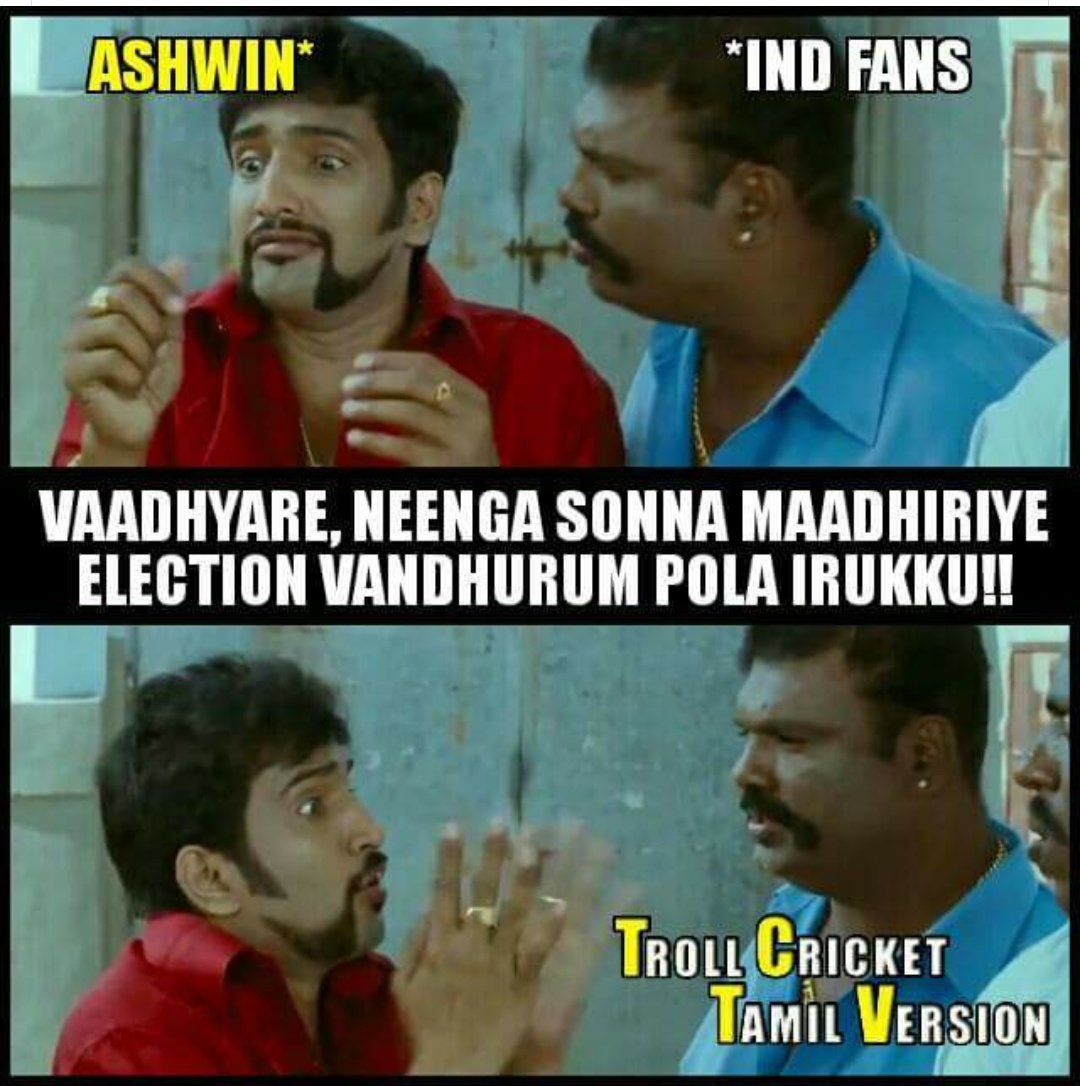 vignesh_sarang's tweet photo. @ashwinravi99...Thala neenga sonna padiyae nadakudhu 😛😜 https://t.co/7kl3ouyVWj