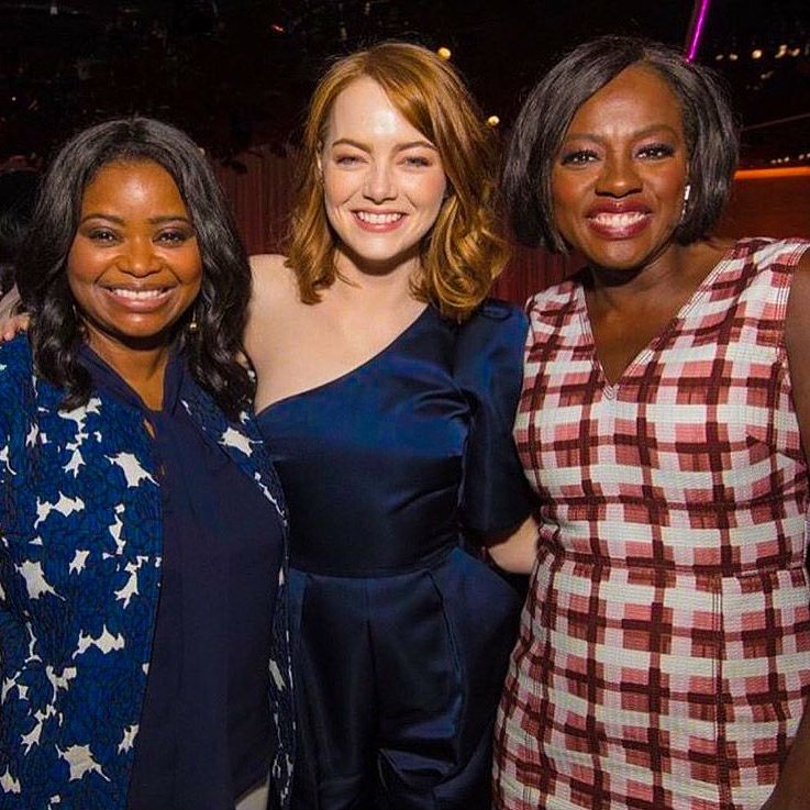 Love love love these women!!! #TheHelp #AcademyLuncheon #HiddenFigures #LaLaLand #FencesMovie