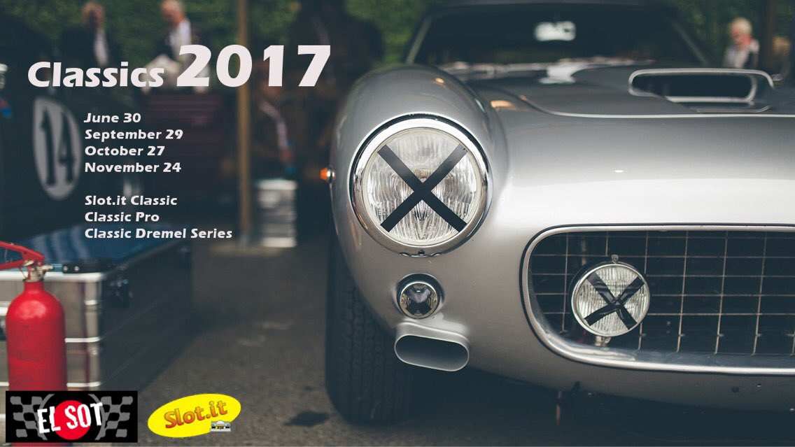 ClubSlotelSot's tweet photo. Lo sabemos, aún faltan 5 meses para la primera, pero un coche para las "Classic Dremel Series" no se prepara en 5 minutos! https://t.co/lm3YmQUZFs