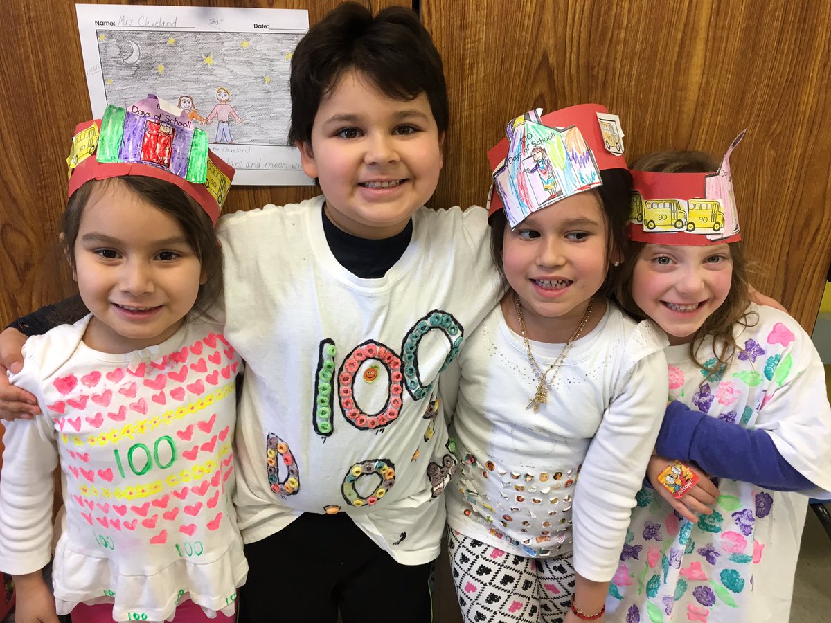 Happy 100th Day of School! <a href="/GuilfordEle/">Guilford Elementary School</a> #ggators17