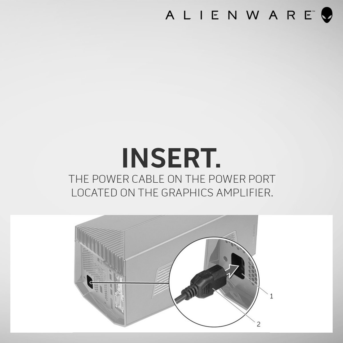 AlienwareTech's tweet photo. Ever wondered if you're connecting the #AlienwareGraphicsAmplifier correctly? Check this out! https://t.co/E5zJj0R6n9