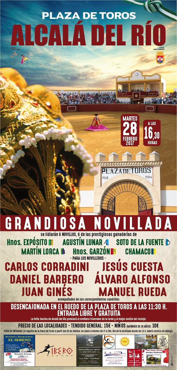 InfoCCorradini's tweet photo. Arrancamos la temporada en #AlcaláDelRio el #28-F ¡Os esperamos! https://t.co/PO45xUZBT6