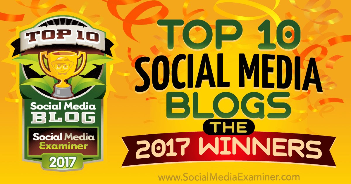 Awesome list of the top 10 Social Media Blogs -  buff.ly/2lkffmC via <a href="/smexaminer/">Social Media Examiner</a>