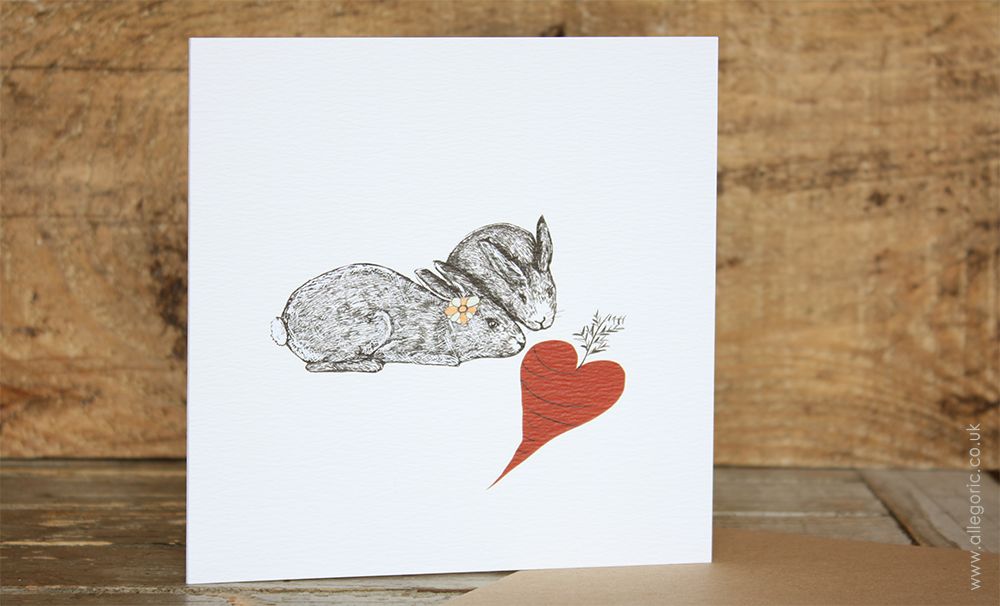 AllegoricDesign's tweet photo. Nearly Valentines Day! to share some love the Love Bunnies card is has free shipping until 11 February just pop in 17LOVE2 at checkout <3 https://t.co/MaMsAI7w7V