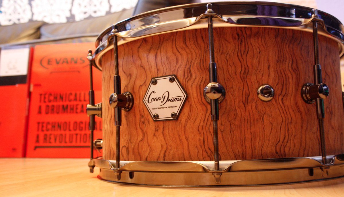 conndrums's tweet photo. Our 14x7" Bubinga Snare. 
This Snare will be played by @connofficial

#customsnare
#conndrums
#conndrumssnare
#bubingasnare
#snare https://t.co/s4MfE5nh5C