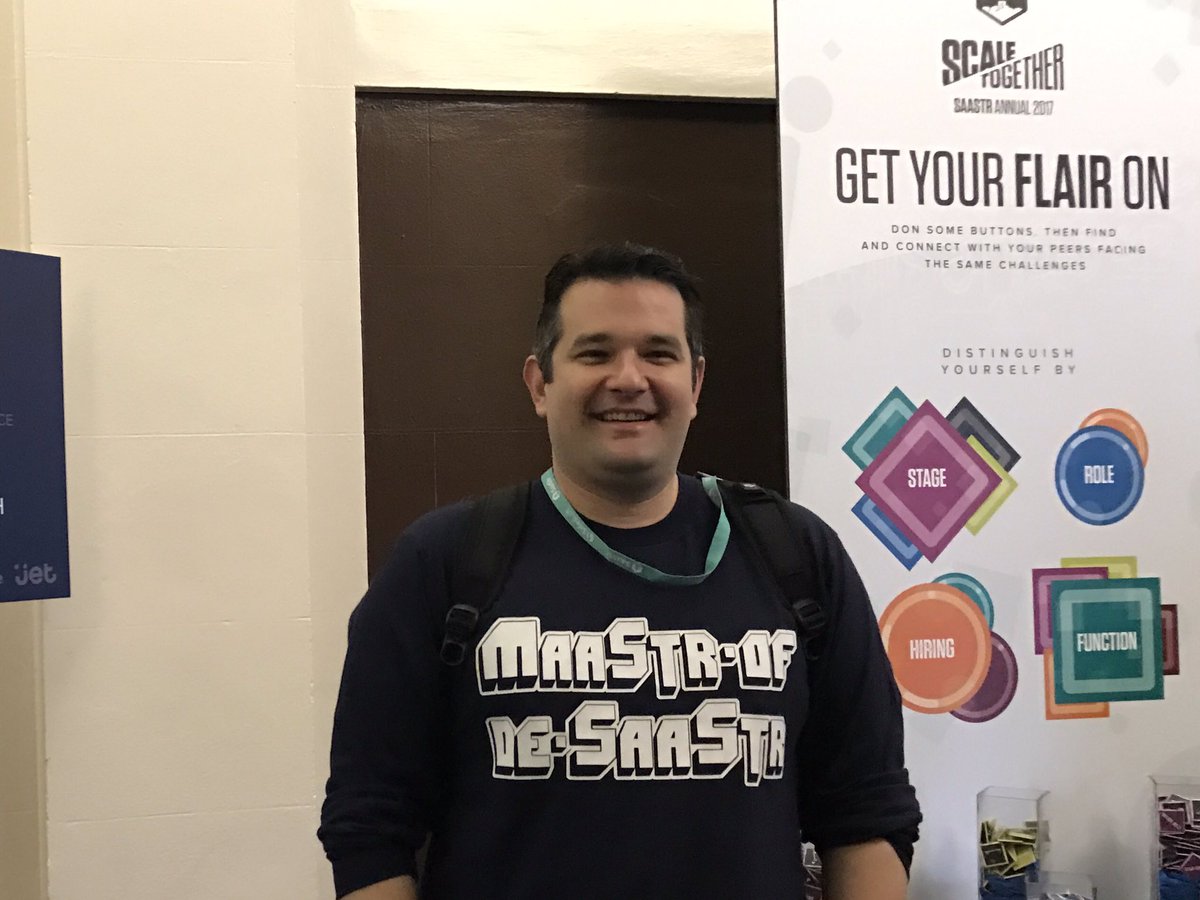 Awful pic sorry... but made it into #SaaStrAnnual