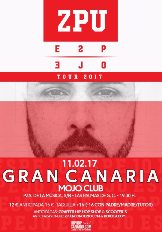 hiphopcanario's tweet photo. #Espejo de @ZPU este finde en #Canarias !!
VIERNES 10/02 #Tenerife
SÁBADO 11/02 #GranCanaria
Toda la info en https://t.co/aBLDnSnkZZ https://t.co/u8z6aMfPPQ