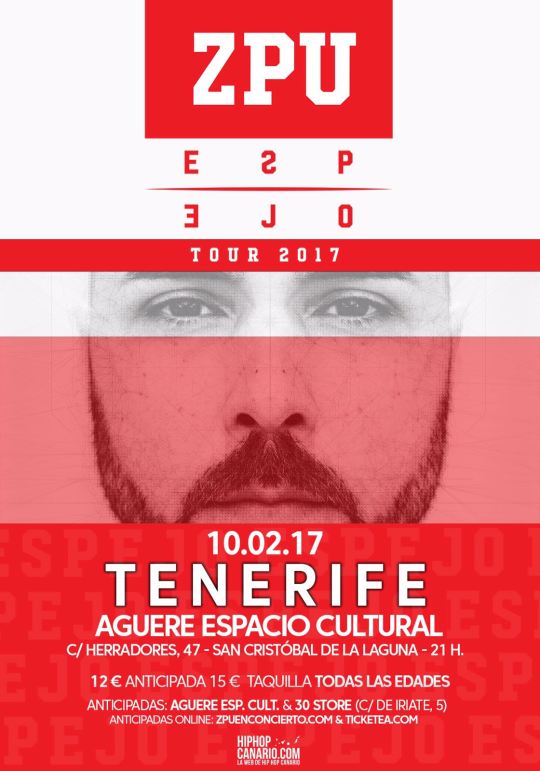#Espejo de <a href="/ZPU/">ZPU</a> este finde en #Canarias !!
VIERNES 10/02 #Tenerife
SÁBADO 11/02 #GranCanaria
Toda la info en hiphopcanario.com