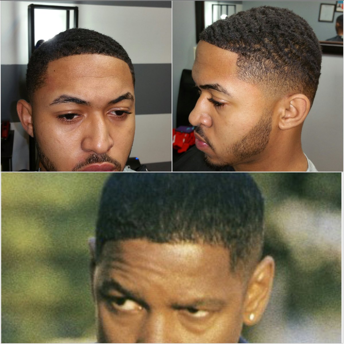 disco42111's tweet photo. Same cut minus the beard, Denzel holla at me bro. https://t.co/x6ivN37cfM for appointments https://t.co/LKuFE3wgwE