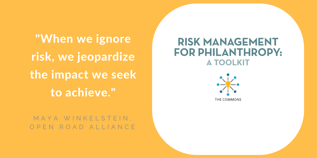 exponentphil's tweet photo. New toolkit to help funders discuss &amp; manage risk in grantmaking https://t.co/ux7HH8gB5c @OpenRoadTweets https://t.co/cpcSDYpBbH